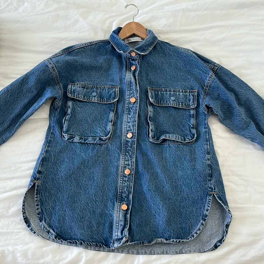 COPY - Women’s Jean Jacket / Shacket - Zara Oversized XS